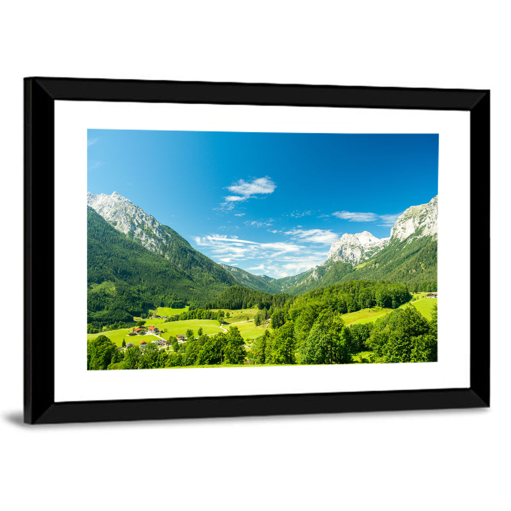 Bavarian Alpine Valley Wall Art