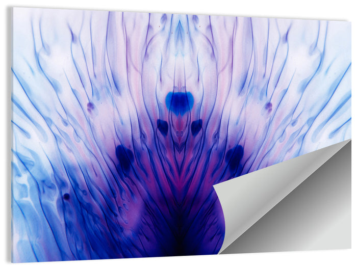 Mirrored Ink Splotch Abstract Wall Art as a poster print