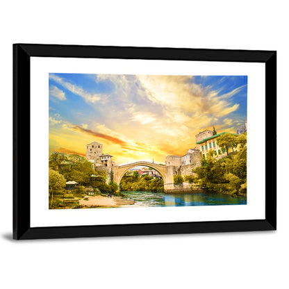 Bridge Over Neretva River Wall Art