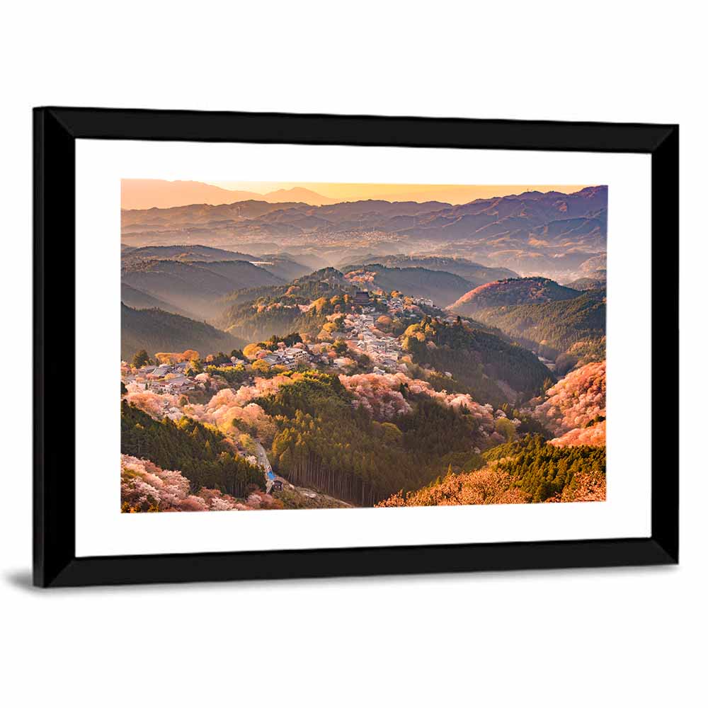 Mount Yoshino Cherry Blossom Valley Wall Art