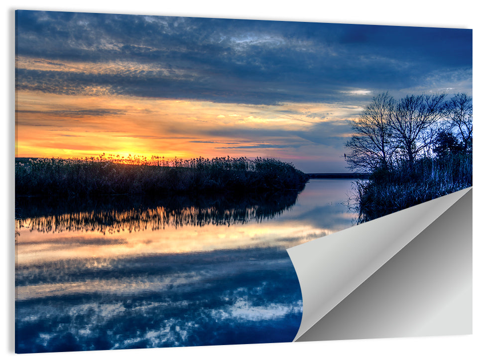 Louisiana Bayou Sunset Wall Art