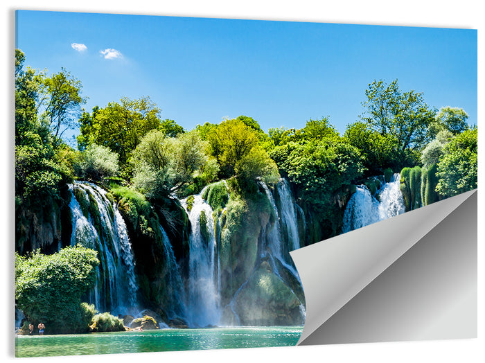 Kravice Waterfall, Ljubuški Wall Art as a poster print