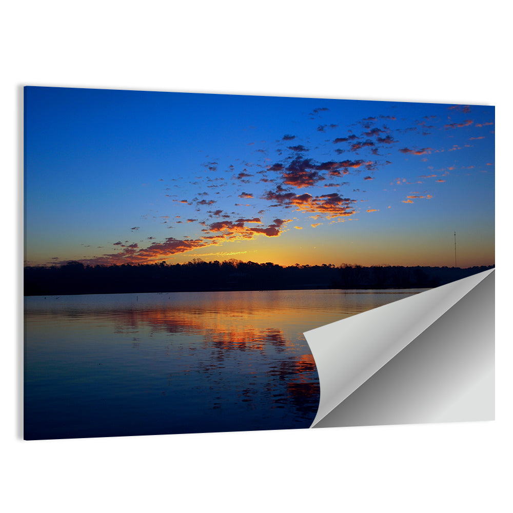 Lake Livingston Sunset Reflection Wall Art