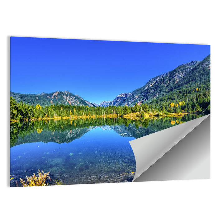 Mt Chikamin Reflection at Gold Lake Wall Art as a poster print