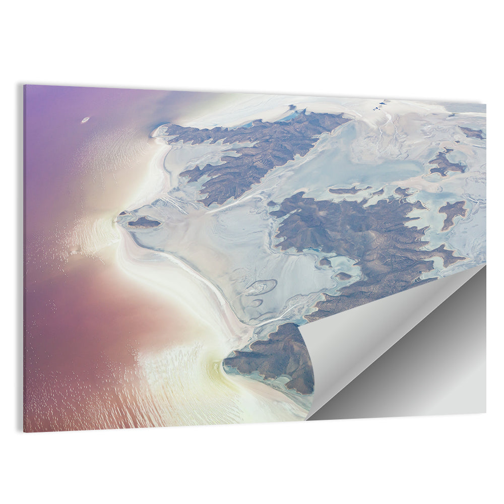 Urmia Lake Aerial View Wall Art