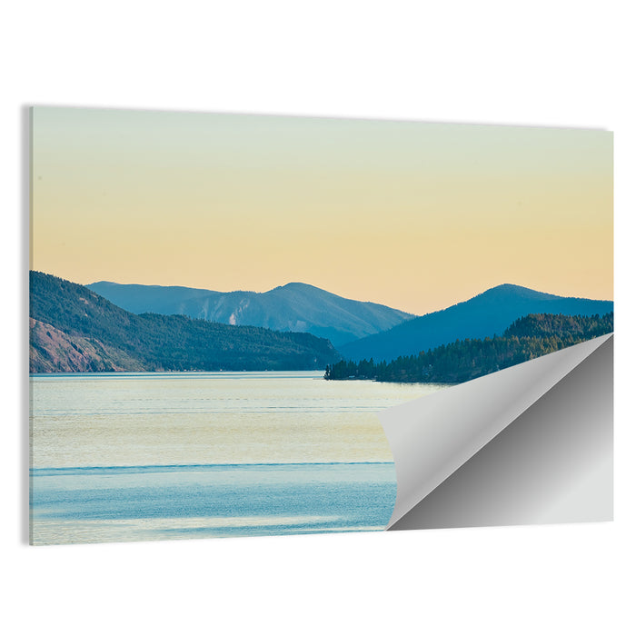 Lake Pend Oreille at Golden Hour Wall Art as a poster print