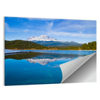 California Mountain Lake Reflection Wall Art