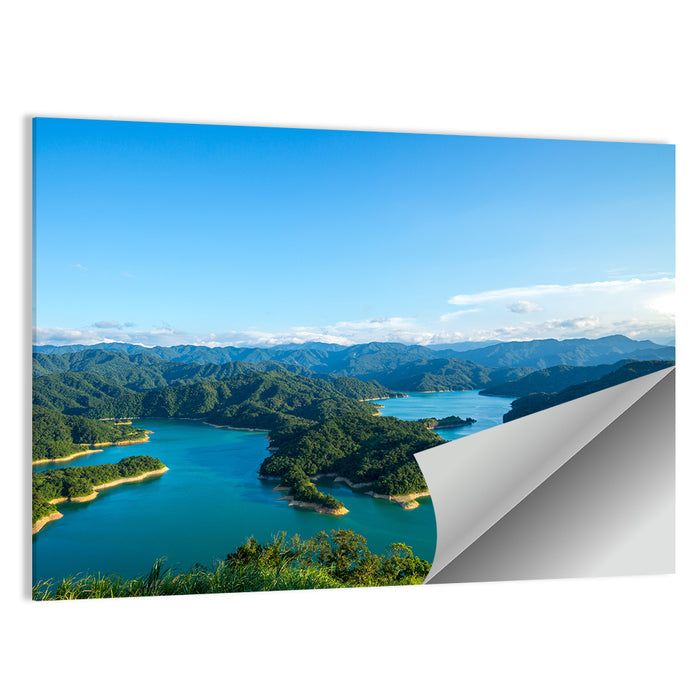 Emerald Qiandao Lake Wall Art as a poster print