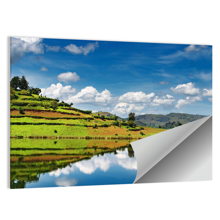 Bunyonyi Lake Reflection Wall Art as a poster print