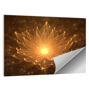 Water Lily Illustration Wall Art