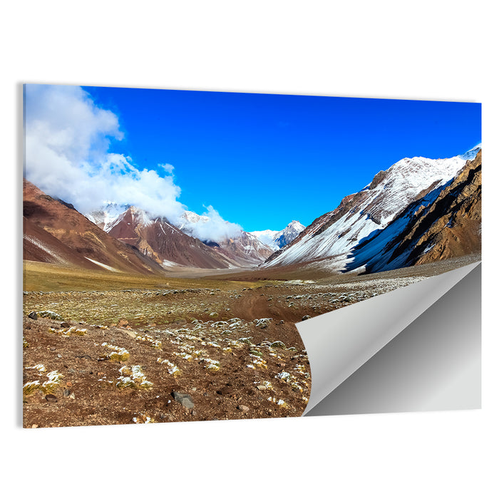 Mount Aconcagua Valley View Wall Art as a poster print