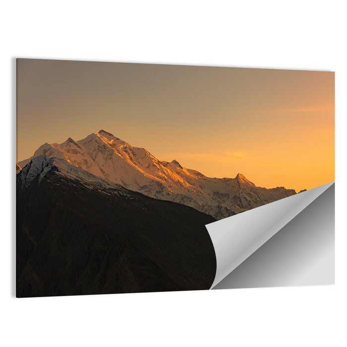 Rakaposhi Mountain Range Wall Art as a poster print