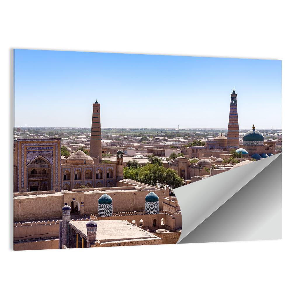 Khodja Mosque Minarets, Khiva Wall Art