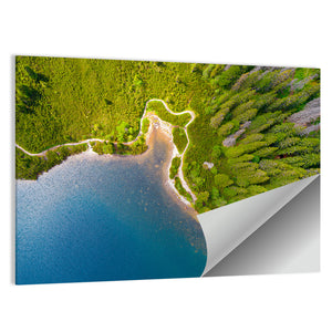 Tatra Mountains Lake Aerial Wall Art