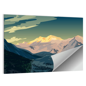 Nanga Parbat Illustration Wall Art