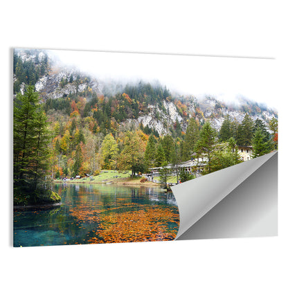 Blausee Lake Winter Wall Art