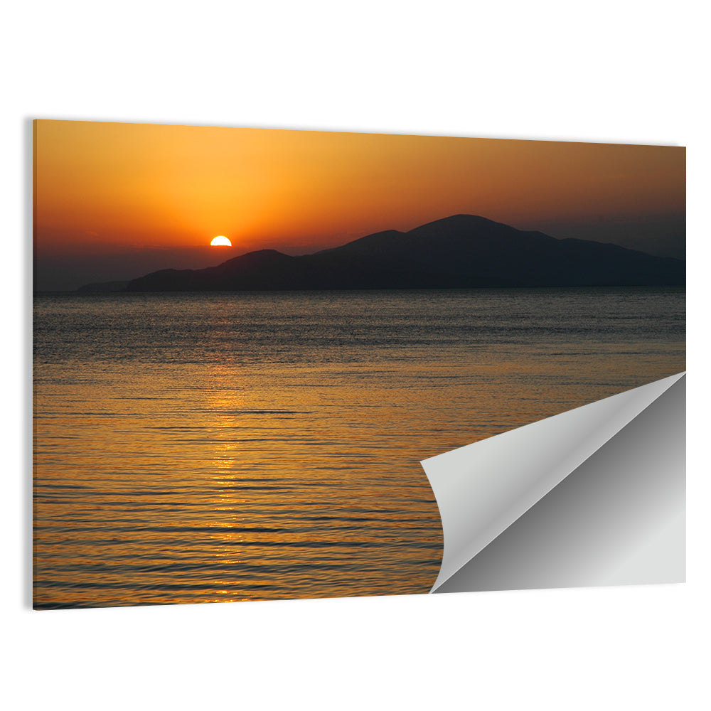 Lake Sevan Sunset Reflection Wall Art
