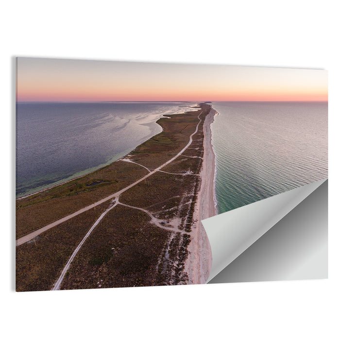 Byriuchyi Island Coastline Wall Art as a poster print