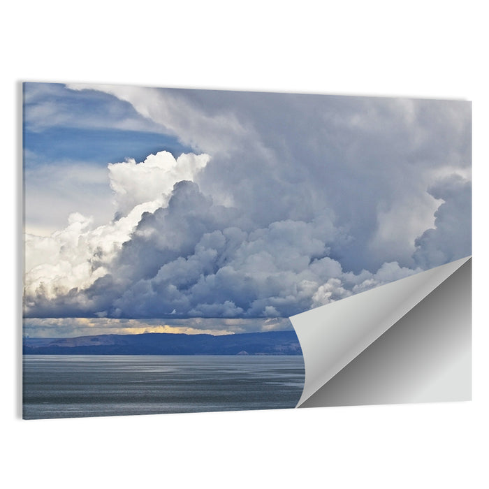 Lake Titicaca Moody Cloudscape Wall Art as a poster print