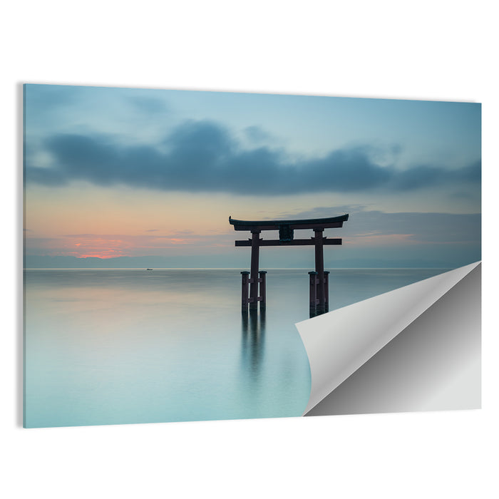 Itsukushima Torii at Dusk Wall Art as a poster print