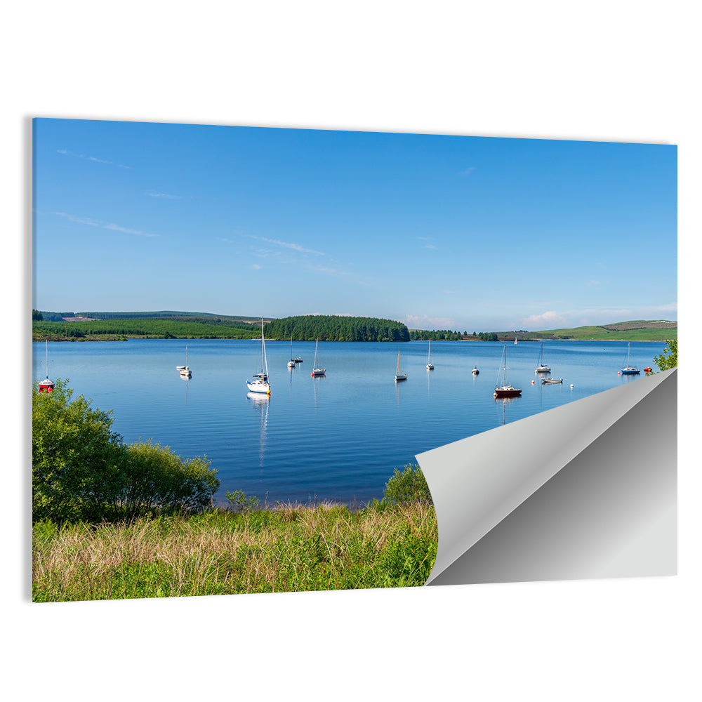 Boats On Llyn Brenig Wall Art