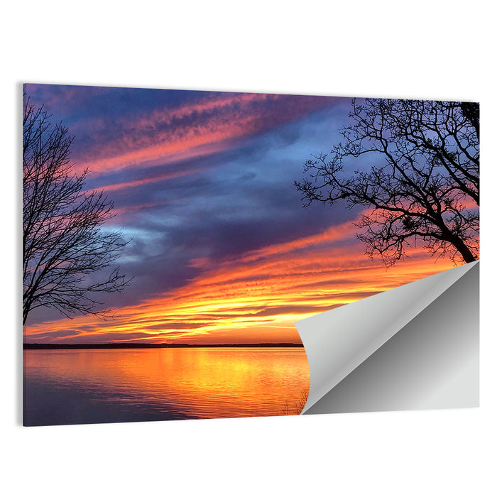 Lake Texoma Sunset Wall Art as a poster print