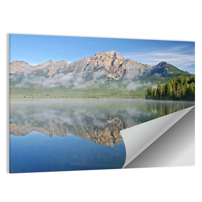 Pyramid Mountain Reflection Wall Art as a poster print