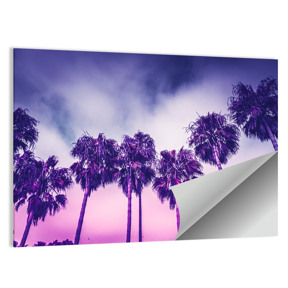 Venice Beach Palm Silhouettes Wall Art