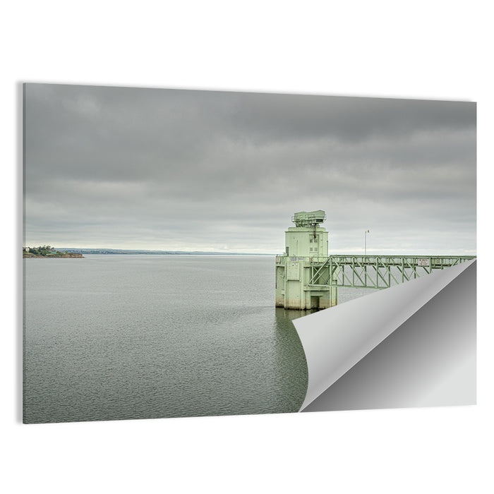 Lake Mcconaughy Intake Tower Wall Art as a poster print