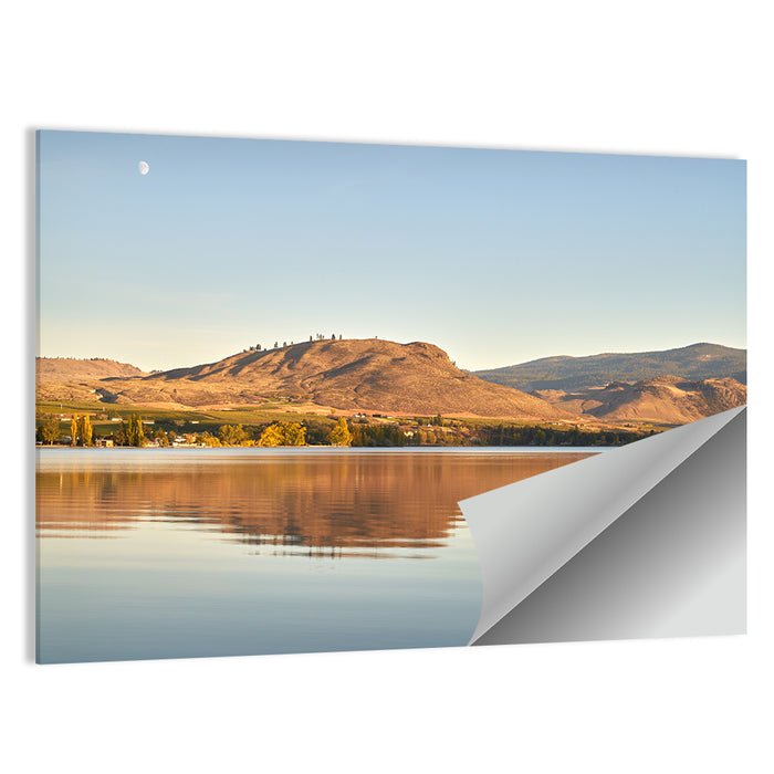 Osoyoos Lake Moonlit Reflection Wall Art as a poster print