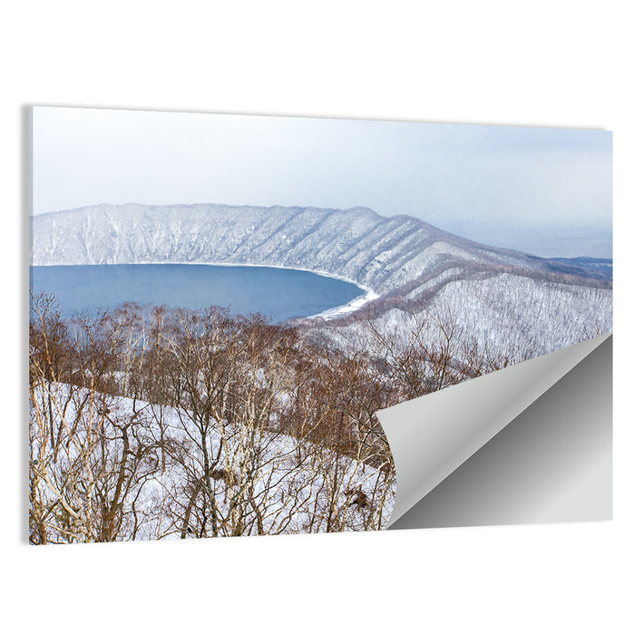 Lake Kuttara Crater View Wall Art as a poster print