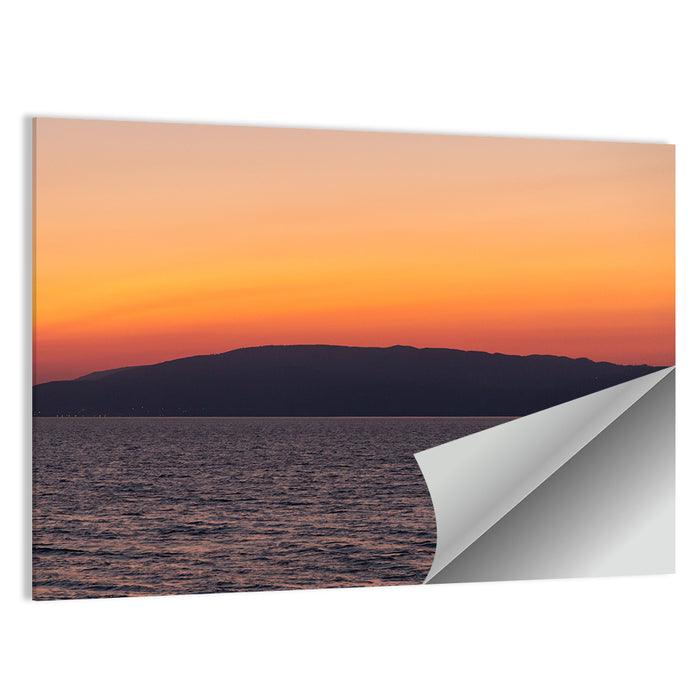 Lake Iznik Boat at Dusk Wall Art as a poster print