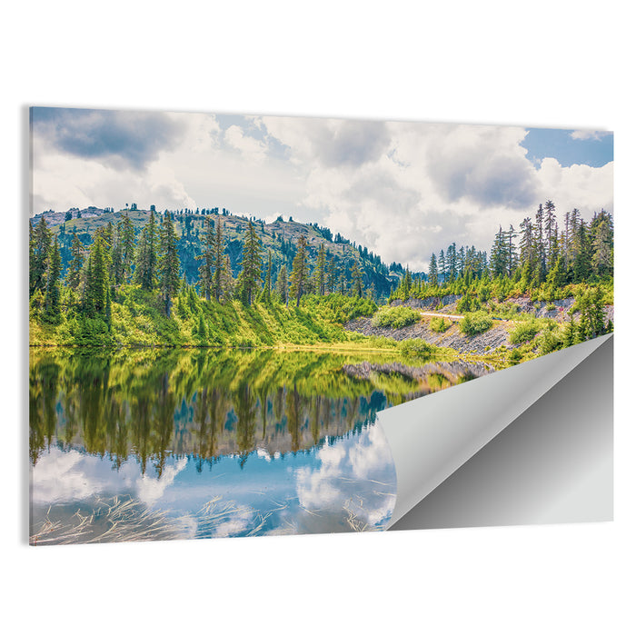 Highwood Lake Reflection Wall Art as a poster print