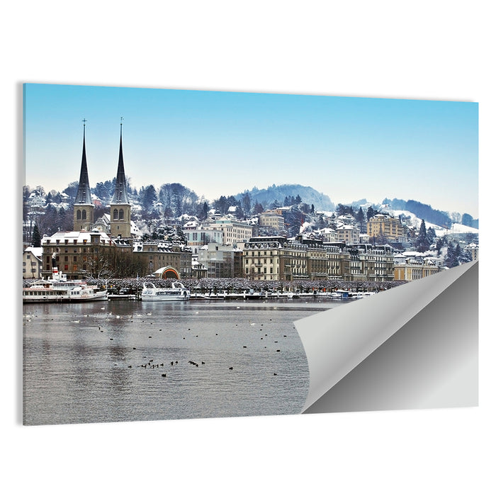 Hofkirche Lucerne Cityscape Wall Art as a poster print