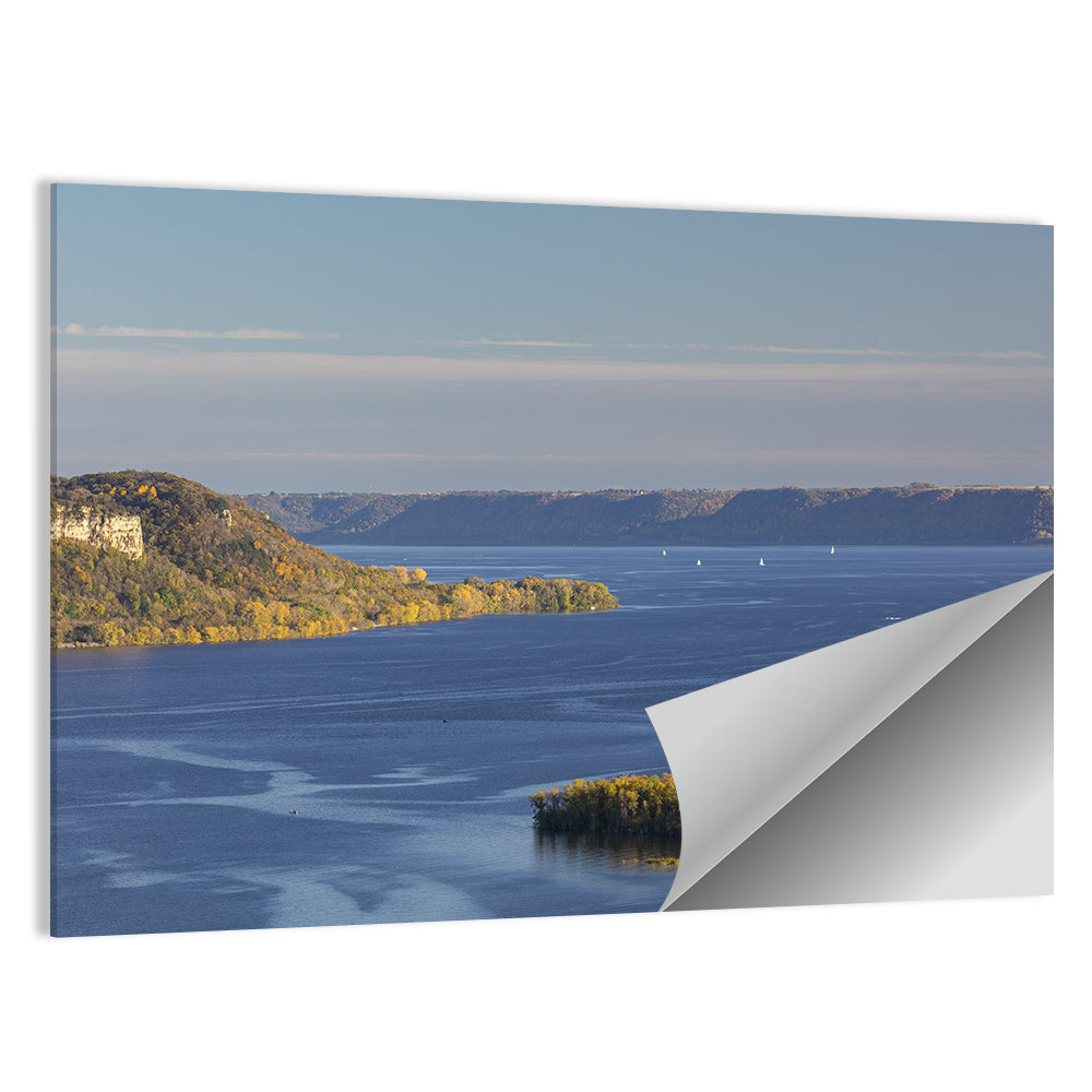 Mississippi River Autumn Panorama Wall Art