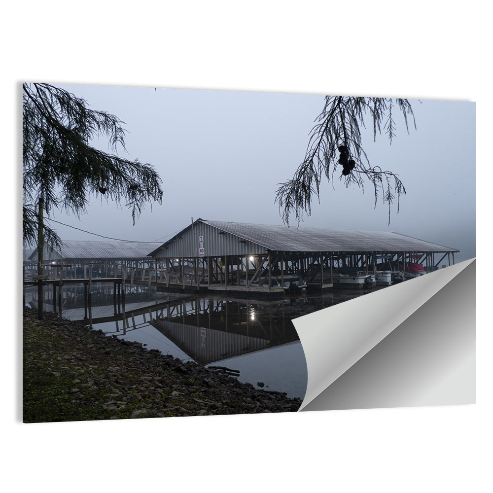 Ozark Beach Resort Boathouse Wall Art