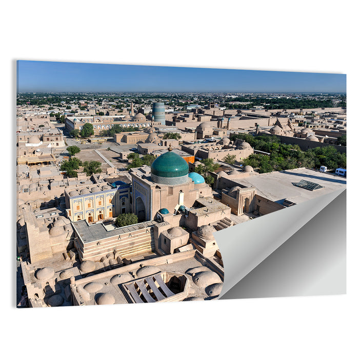 Khiva Green Dome Madrassa Wall Art as a poster print