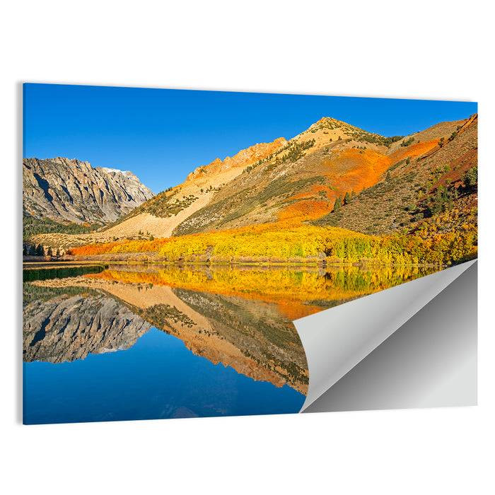 North Lake Autumn Reflection Wall Art as a poster print