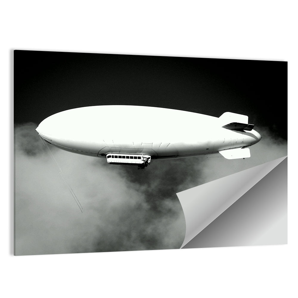 Dirigible Over Clouds Wall Art