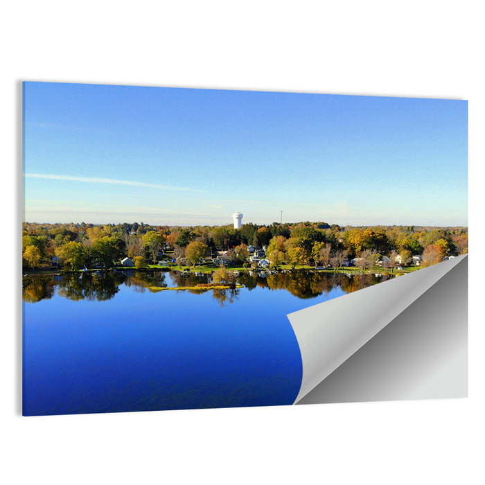 Oneida Lake Water Tower Wall Art as a poster print