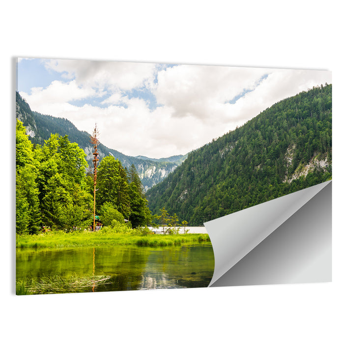 Maypole at Lake Toplitz Wall Art as a poster print