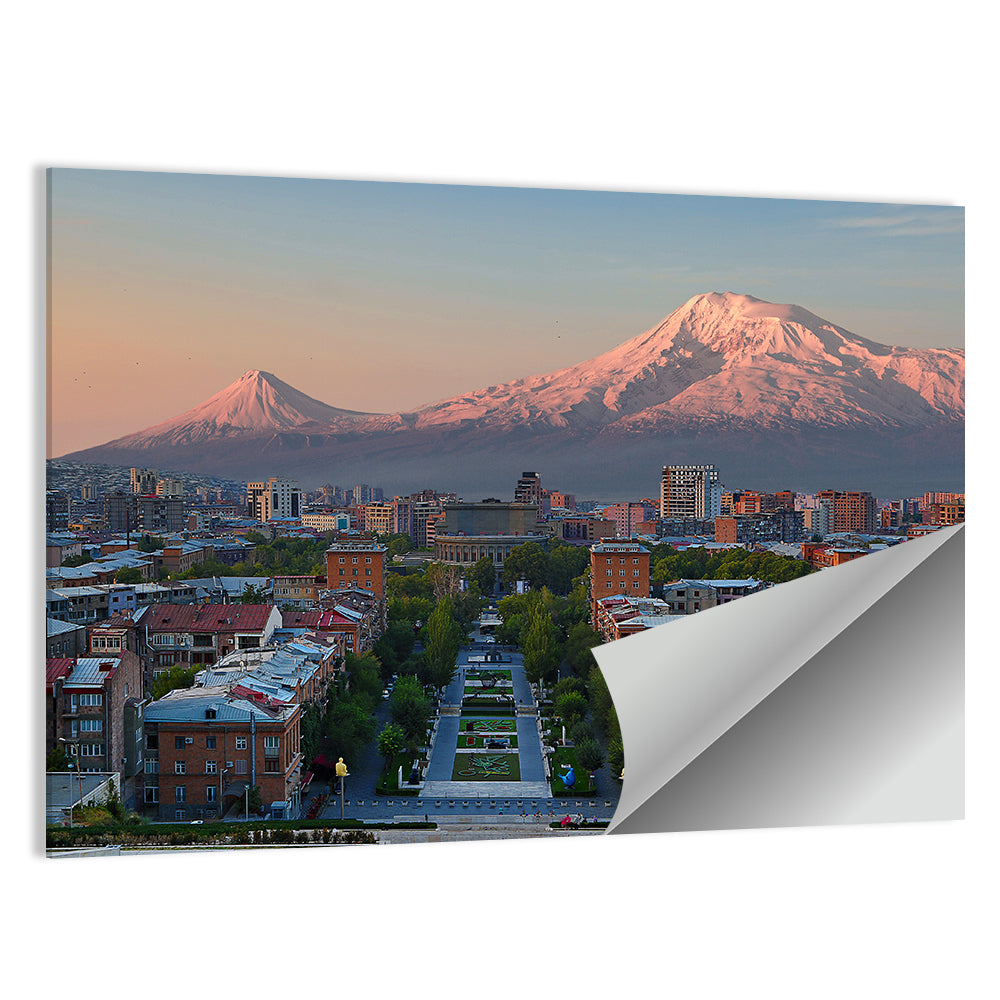 Sunset Over Mount Ararat from Yerevan Wall Art