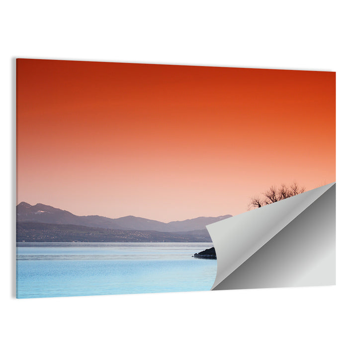 Lake Geneva Sunset Reflection Wall Art as a poster print