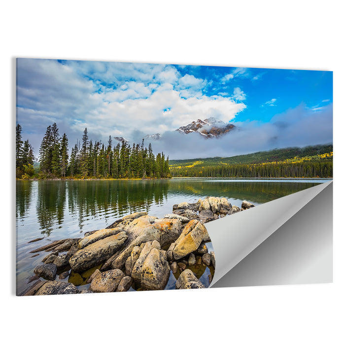 Pyramid Lake Reflections Wall Art as a poster print