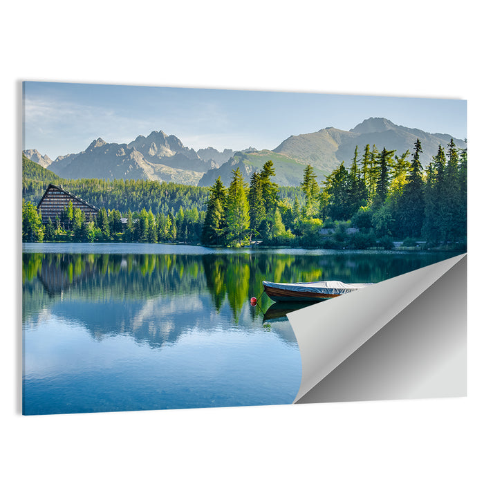 Štrbské Pleso Reflection Wall Art as a poster print