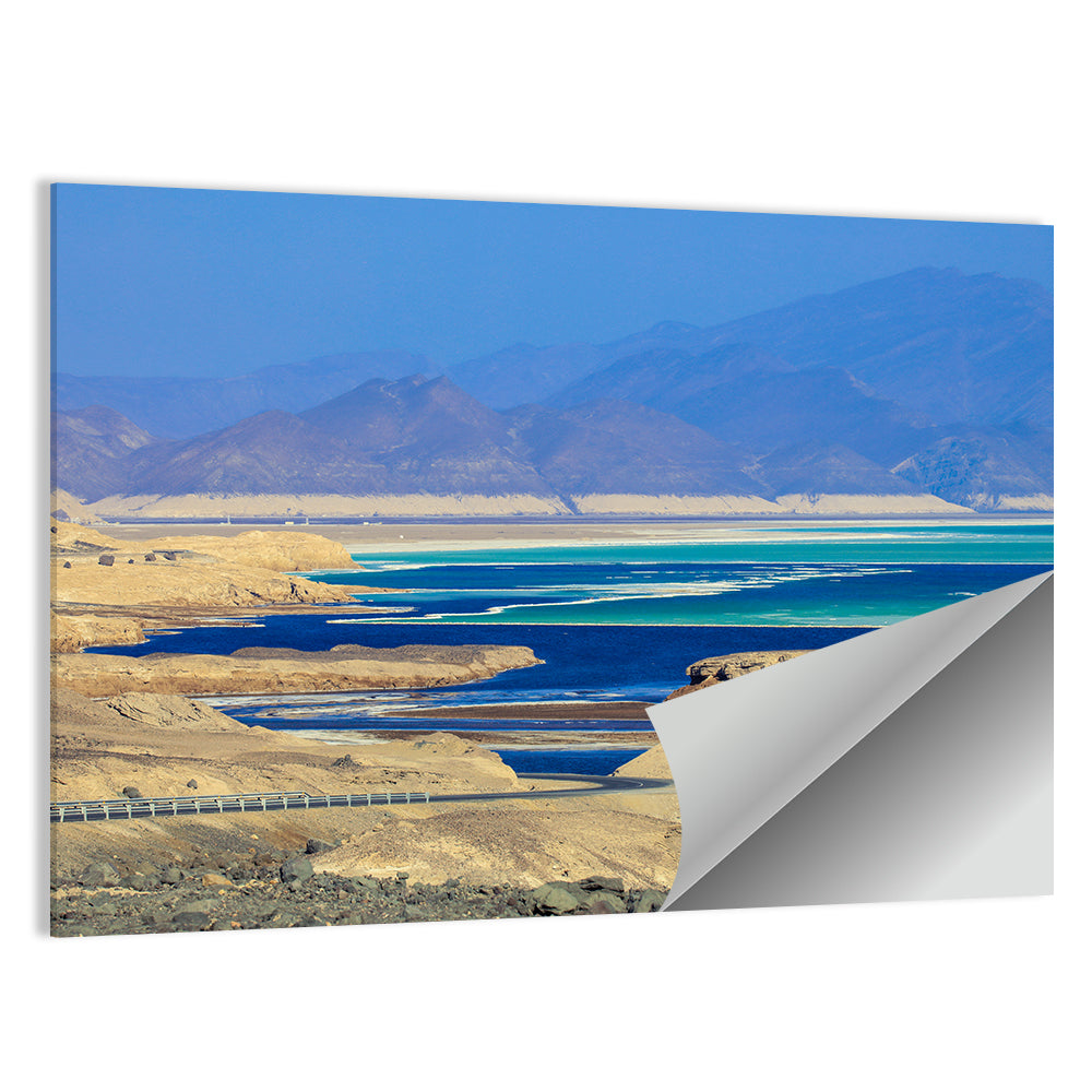 Salty Coastline Of Lake Assal Wall Art