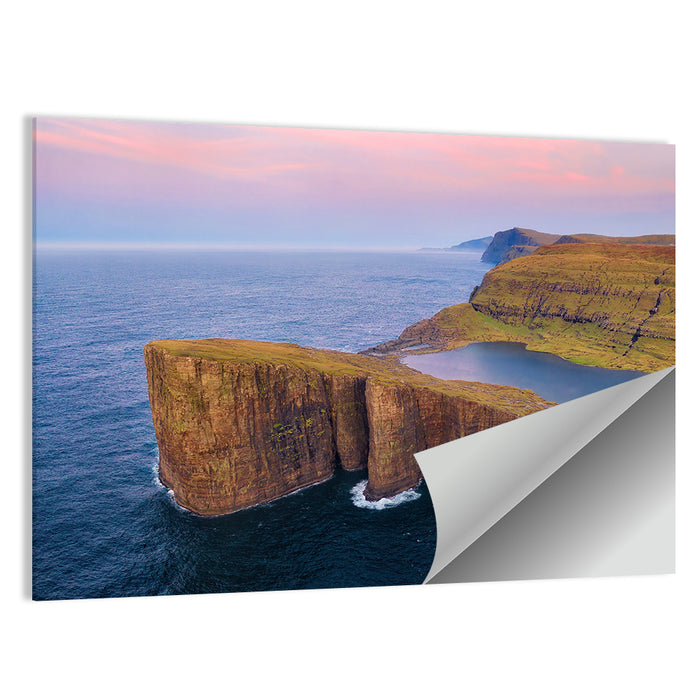 Sørvágsvatn Clifftop Lake Wall Art as a poster print