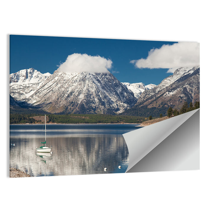 Jenny Lake Reflection Wall Art as a poster print
