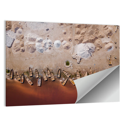 Pink Lake Retba Wall Art