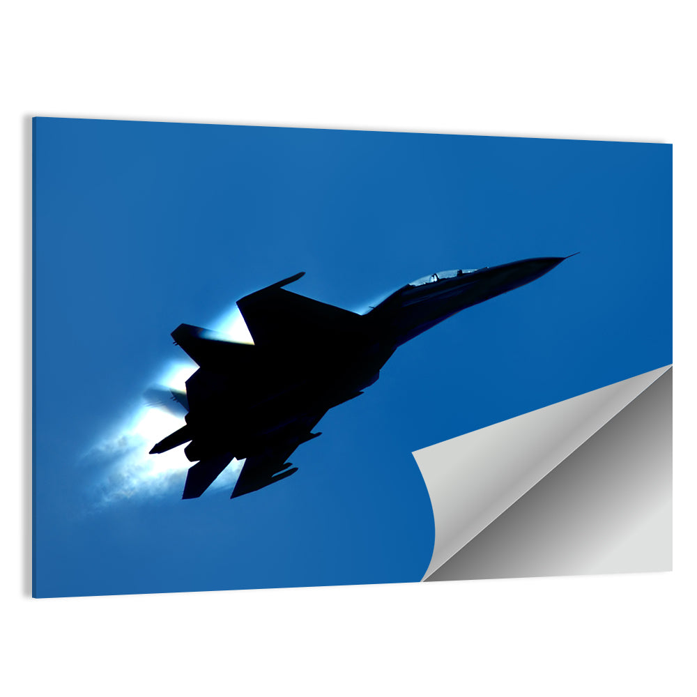 Su-27 Silhouette Wall Art
